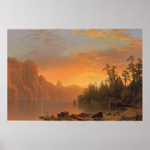 Sunset (California Scenery) Poster