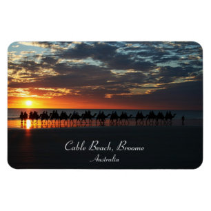 Sunset Camel Ride, Broome, Western Australia Magnet