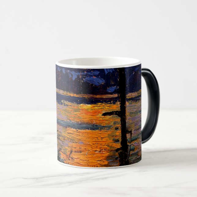 Sunset Canoe Lake Magic Mug (Front Right)