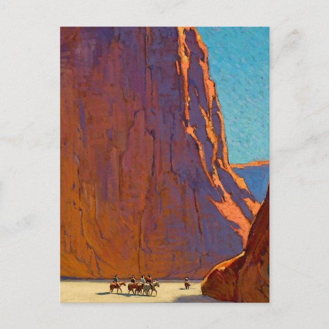 “Sunset Canyon de Chelly” by Edgar Payne Postcard (Front)