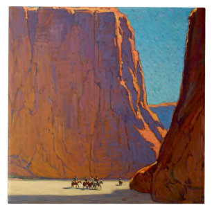 “Sunset Canyon de Chelly” by Edgar Payne Tile