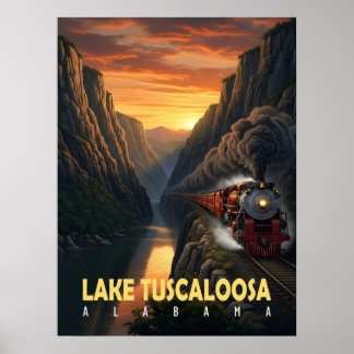 Sunset Canyon – Lake Tuscaloosa, Alabama Poster