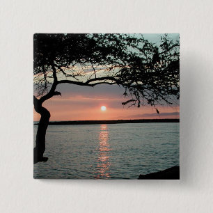 Sunset Carmel, Ca. 15 Cm Square Badge