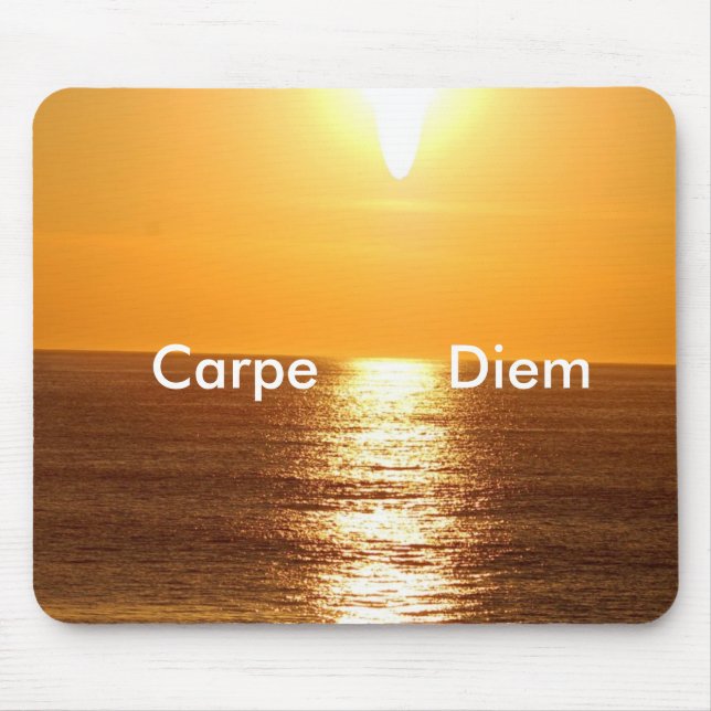 Sunset, Carpe Diem - Customised Mouse Mat (Front)