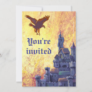 Sunset Castle Party Invite