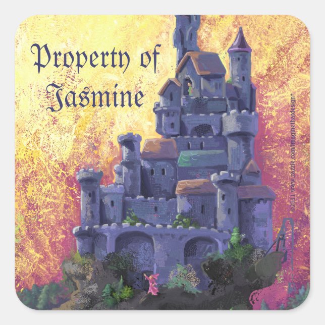 Sunset Castle Property Stickers (Front)