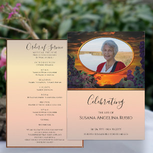 Sunset Celebration of Life Order of Service 2584 Programme