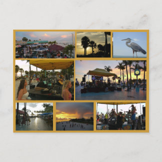 Sunset Celebration Postcard - Fort Myers Beach