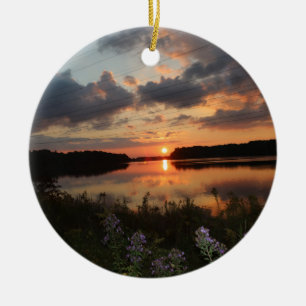 Sunset Ceramic Tree Decoration