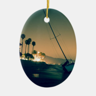 sunset ceramic tree decoration