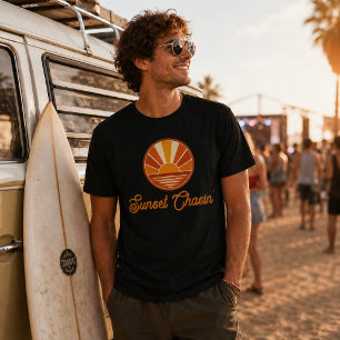 Sunset Chasin' Retro SunRays Festival T-Shirt