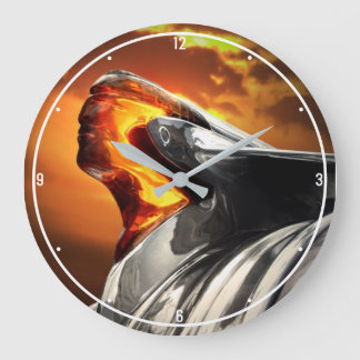 Sunset Chief Pontiac Chieftain Classic Car Large Clock