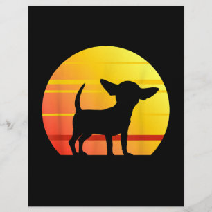 Sunset Chihuahua Custom Letterhead