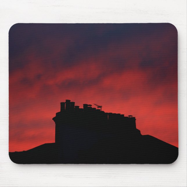 Sunset chimneys mouse mat (Front)