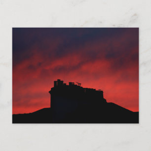 Sunset chimneys postcard