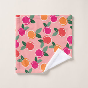 Sunset Citrus Symphony Bath Towel Set