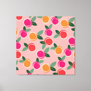 Sunset Citrus Symphony Canvas Print