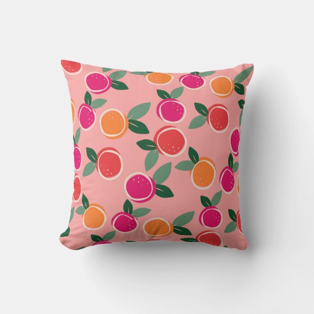 Sunset Citrus Symphony Cushion (Front)