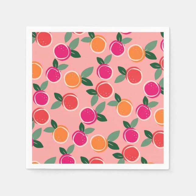Sunset Citrus Symphony Napkin (Front)