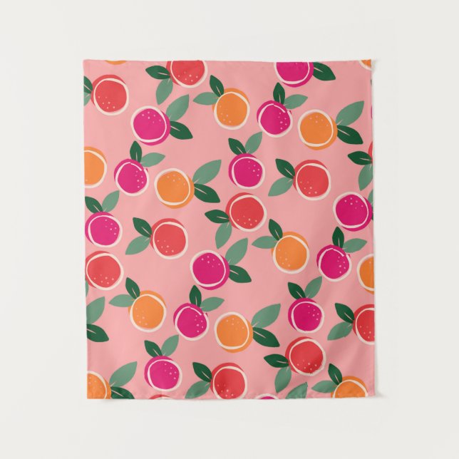 Sunset Citrus Symphony Tapestry (Front)