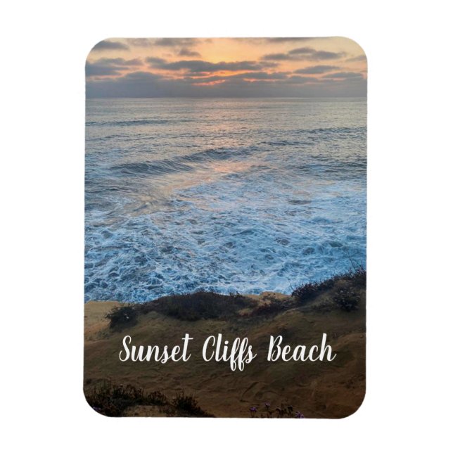 Sunset Cliffs Beach Magnet (Vertical)