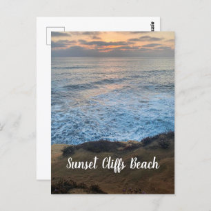 Sunset Cliffs Beach Postcard