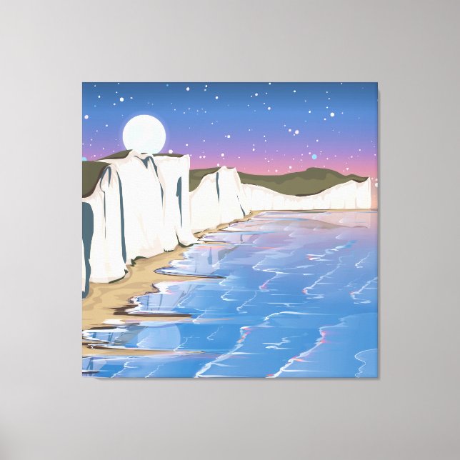 Sunset Cliffs by the Ocean Canvas Print (Front)