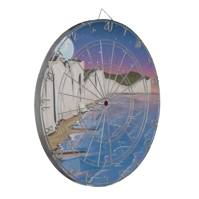Sunset Cliffs by the Ocean Dartboard (Front Left)