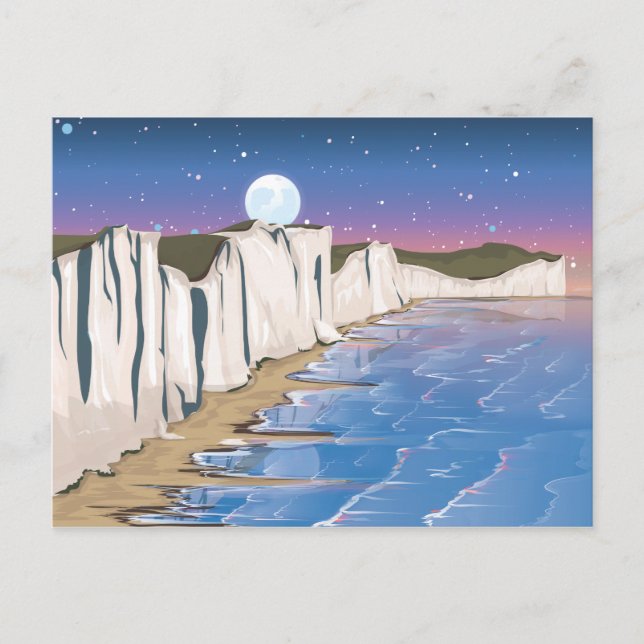 Sunset Cliffs by the Ocean Postcard (Front)