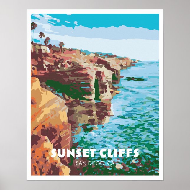 Sunset Cliffs Poster (Front)