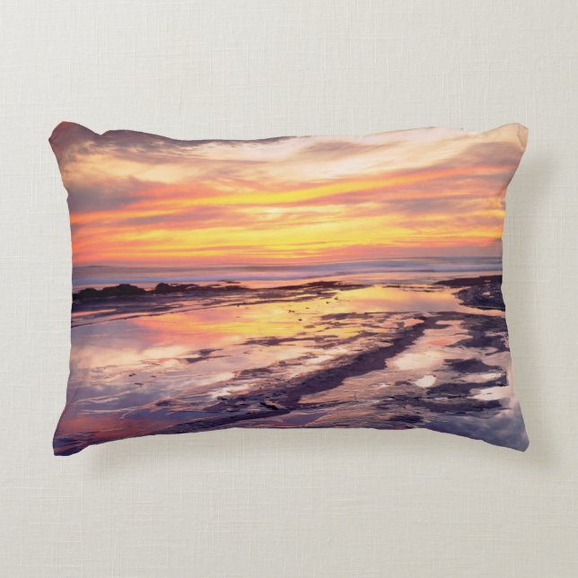 Sunset Cliffs tide pools Decorative Cushion (Front)