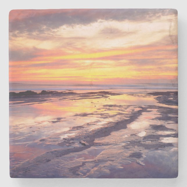 Sunset Cliffs tide pools Stone Coaster (Front)