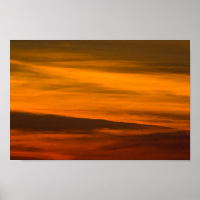 Sunset Closeup, Michigan. Poster (Front)