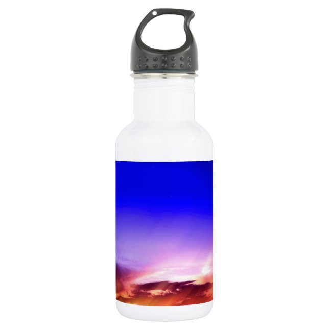Sunset Clouds & Blue Sky 532 Ml Water Bottle (Front)