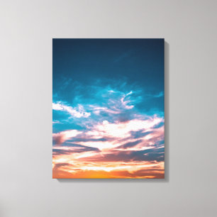 Sunset clouds canvas print