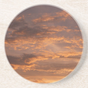 Sunset Clouds I Colourful Sky Photography Coaster