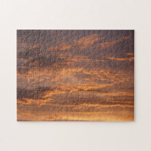 Sunset Clouds I Colourful Sky Photography Jigsaw Puzzle