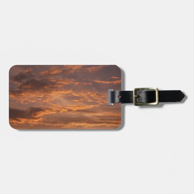 Sunset Clouds I Colourful Sky Photography Luggage Tag (Front Horizontal)