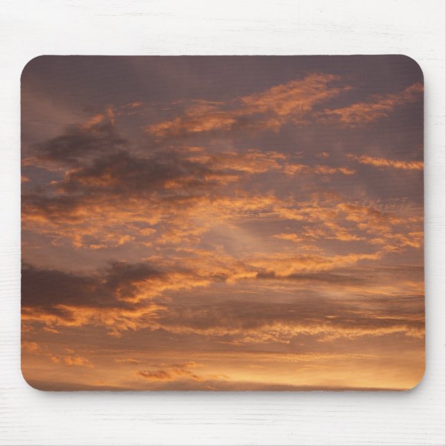 Sunset Clouds I Colourful Sky Photography Mouse Mat (Front)