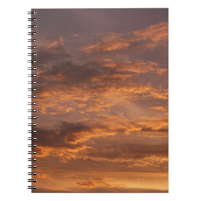 Sunset Clouds I Colourful Sky Photography Notebook (Front)