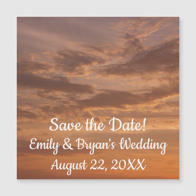 Sunset Clouds II Pastel Abstract Nature (Front)