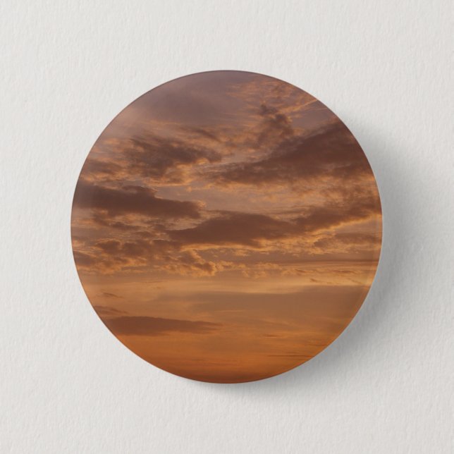 Sunset Clouds II Pastel Abstract Nature 6 Cm Round Badge (Front)