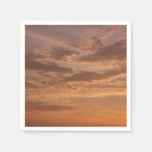 Sunset Clouds II Pastel Abstract Nature Napkin