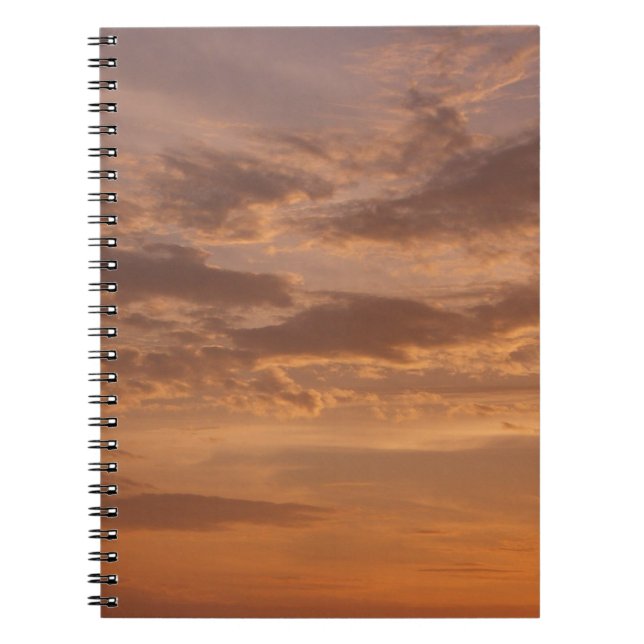 Sunset Clouds II Pastel Abstract Nature Notebook (Front)