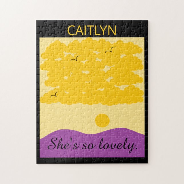 Sunset Clouds o' Purple Hills Jigsaw Puzzle (Vertical)