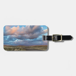 Sunset Clouds Over Gravel Zumwalt Prairie Road Luggage Tag