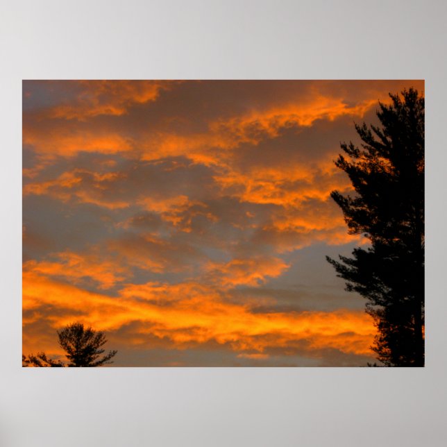 Sunset Clouds Poster (Front)