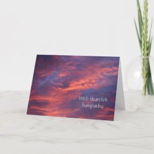 Sunset Clouds Sympathy Card