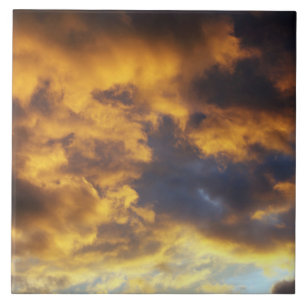 Sunset clouds tile