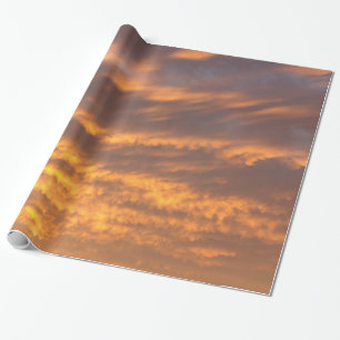Sunset Clouds Wrapping Paper